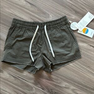 Vuori Olive Green Drawstring Shorts